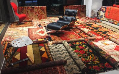Esposizione di tappeti da collezione